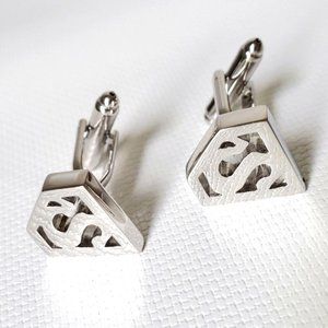 Super Man Stainless Steel Cuff Links